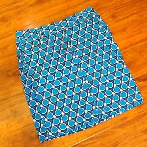 NWT Van Heusen Blue Circle Pattern Skirt, 4